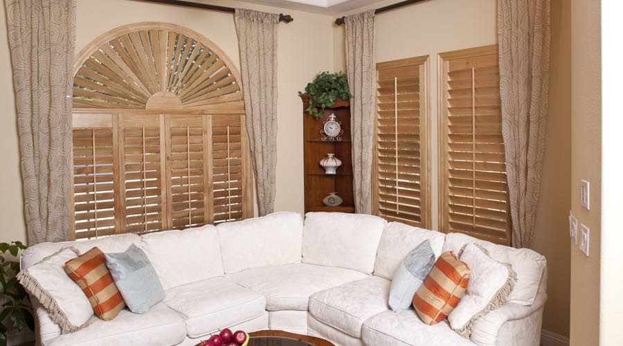 Ovation Wood Shutters In Tampa Living Room